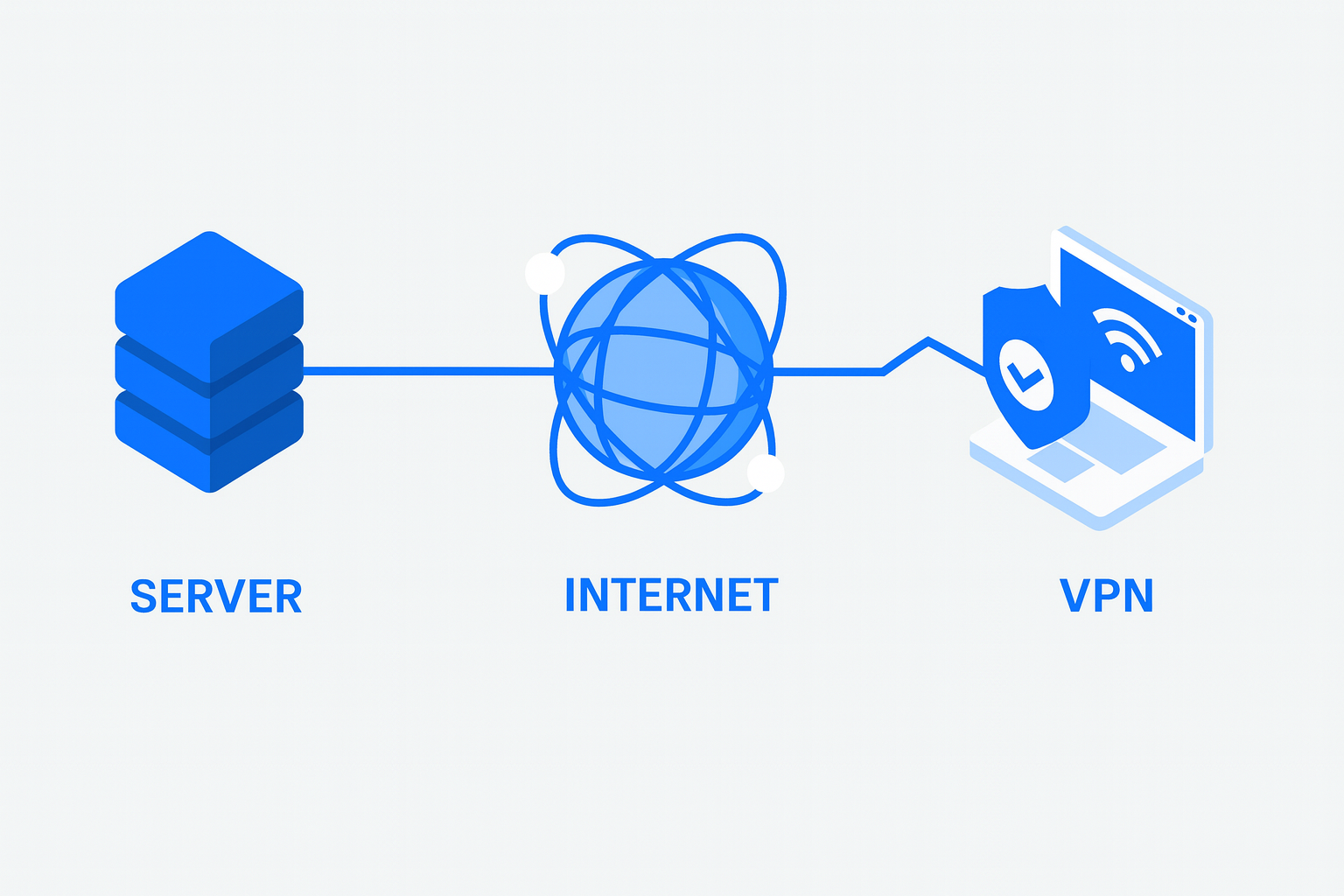 Aplicación VPN en funcionamiento